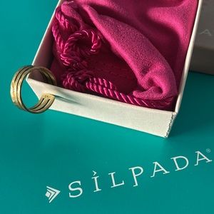 Silpada Middle Ground Midi Ring. New in box. Brass.